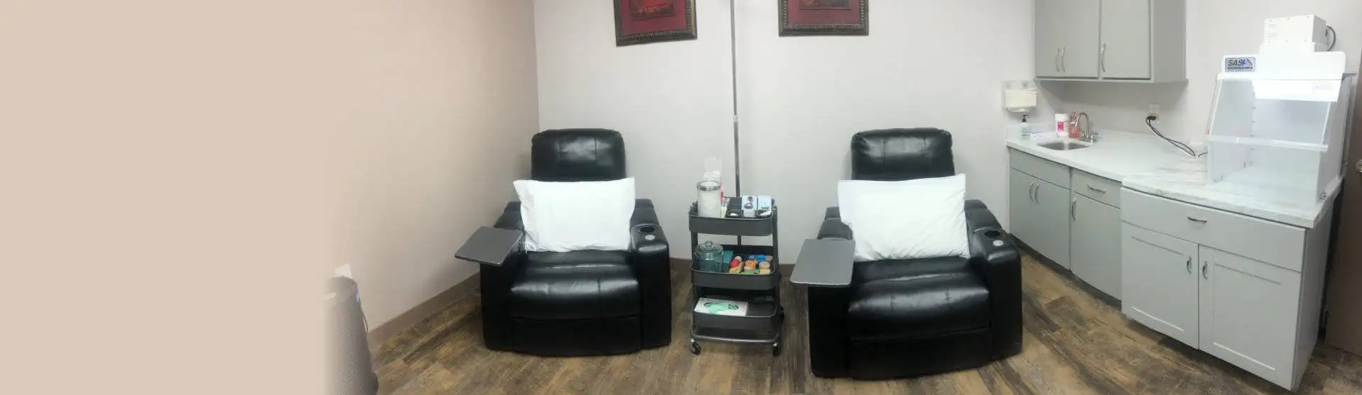 beautiful view inside of the doctor's clinic waiting room