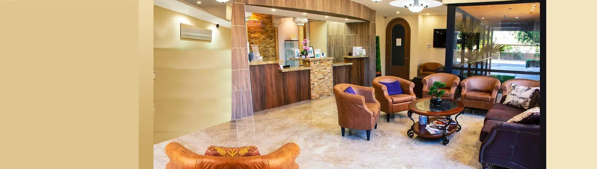 modern lobby area 